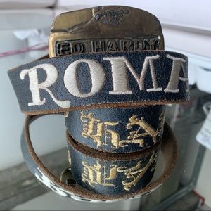 Ed Hardy special  edition vintage Roma belt